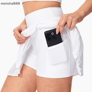 Meisha888 Thời Trang Thường Ngày Cao Cấp Nhanh Khô Giải Trí Quần Vợt Chạy Bộ Thể Dục Thể Thao Xếp Ly Váy Giả Hai Mảnh Đẹp