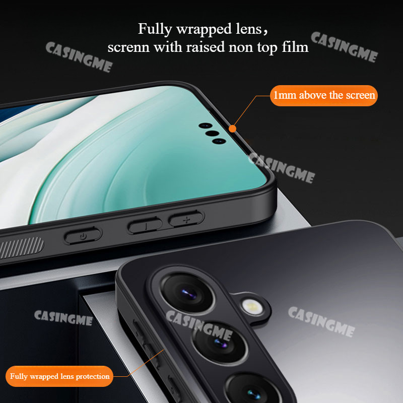 Dành Cho Samsung S25 + Edge Vỏ Điện Thoại Mờ Sang Trọng Cho Samsung Galaxy S25 Ultra Plus S25 + S 25 Ultra Edge + 5G 2025 Mờ Chống Mồ Hôi Tay TPU Silicon Bảo Vệ Mặt Sau