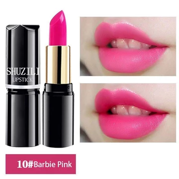 Barbie Son kem màu hồng Mist Matte Lipstick Velvet Soft Lip Glaze Cream Nude Grey Pink Lip Tint Chống Thấm Nước Lâu Dài Ống Trắng Son kem Gợi Cảm Ma