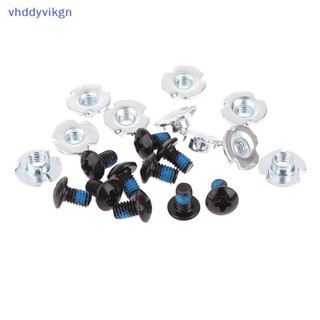 VHDD 10 Cặp Giày Trượt Ván Vít Nội Tuyến Con Lăn Trượt Thay Thế Sửa Chữa Gắn Vít Đai Ốc Bu Lông Phần Con Lăn Trượt Giày Phụ Kiện VN