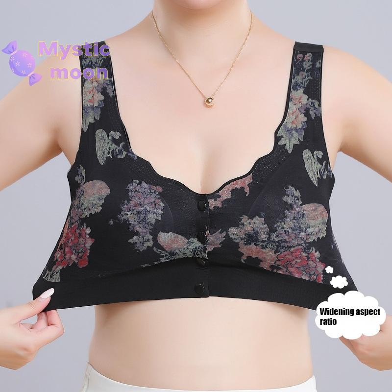 [Huyền bí] Áo ngực ngực hở mặt trước liền mạch gợi cảm không có vòng dây in hình Áo ngực Vest cỡ lớn [Mới]