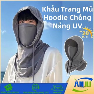 Khẩu Trang Chống Nắng UV Mũ Trùm Đầu Dài, Đa Năng Dành Cho Nam Nữ, Thoáng Mát, Thấm Hút Tốt
