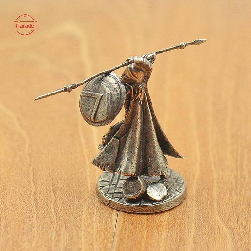 Cuộc diễu hành Cổ Trắng Đồng Thau Spartan Rome Hiệp Sĩ Các Bức Tượng Thu Nhỏ Vintage Lính Đồ trang trí Tượng Để Bàn Trang Trí Quà Tặng VN
