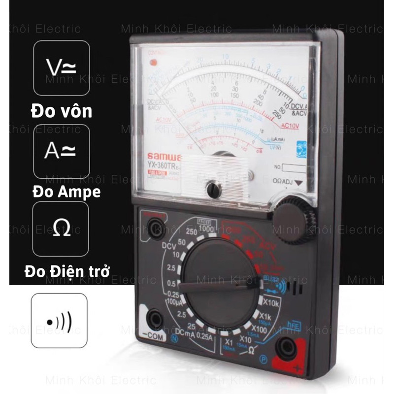 Đồng hồ vạn năng Samwa YX360-TRn tặng kèm pin,đồng hồ điện tử,máy đo vạn năng, đo điện,đồng hồ đa năng đo điện trở