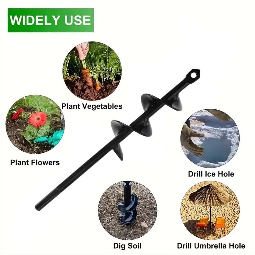 Mũi khoan mở rộng đất PWSEND, Mũi khoan lỗ trồng lục giác Dụng cụ đào vườn Auger Mũi khoan xoắn ốc, Mũi khoan đất bằng thép bền có độ cứng cao Mũi khoan điện