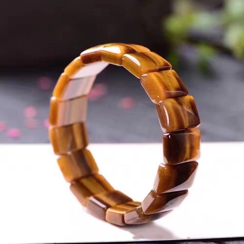 T Hổ Mắt Đá Vòng Tay Tự Nhiên Hổ Mắt Đá Nam Nữ Vòng Tay Bằng Gỗ Thay Đổi Đá Vòng Tay