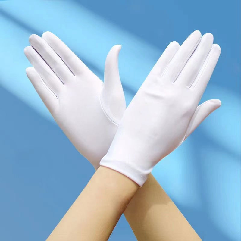 Găng Tay Mỏng Nữ Ice Silk Spandex Độ Đàn Hồi Cao Thoáng Khí Thân Thiện Với Da Đi Xe Đạp Lái Xe Du Lịch Trang Sức Nghi Thức Găng Tay