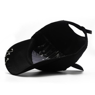 CLKLACEMASK Mũ Bóng Chày, Kim Loại Quyến Rũ Có Thể Điều Chỉnh Mũ Cắm Trại, Thời Trang Mèo Thiết Kế Tai Tiểu Văn Hóa Đen Cha Mẹ Trẻ Em Mũ Unisex