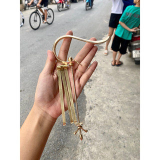 móc đồng lồng khuyên, móc khuyên tùng kèm nẹp đồng