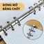 Sổ còng A4 B5 A5 A6 -Sổ càng sắt thay được giấy đủ kích thước-mới