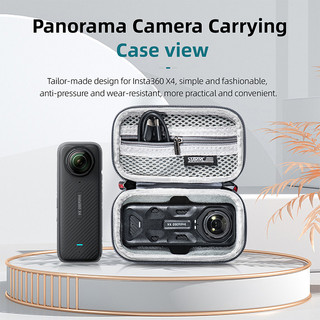 Dành cho túi đựng máy ảnh thể thao toàn cảnh Insta360 X5 / X4, vỏ cứng cầm tay, túi cầm tay chống sốc và chống nước, phụ kiện máy ảnh