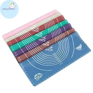 Pufangbliss Silicone Cán Cắt Thảm Fondant Đất Sét Bánh Ngọt Đóng Băng Bột Bánh Dụng Cụ Sugarcraft VN