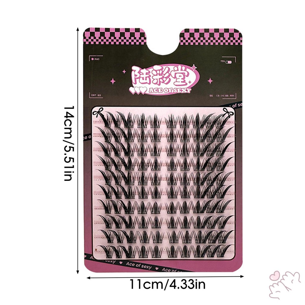 IOIIK Lông mi giả lâu dài tự nhiên C Curl Wispy Lash Extension