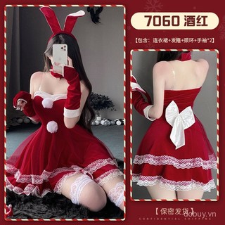 Quần áo năm mới Giao hàng nhanh    Trang phục giáng sinh trang phục giáng sinh cosplay cô gái thỏ nai sừng tấm bộ đồng phục đam mê 111