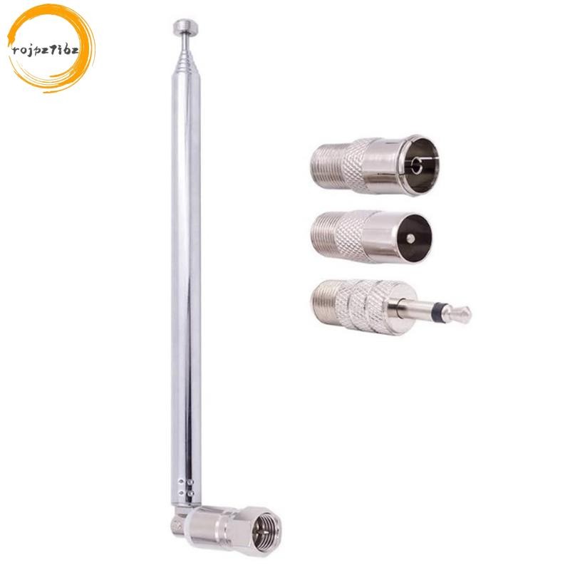 1 Bộ Ăng Ten Đài FM Kính Thiên Văn Thanh Ăng Ten 3.5 Mm Adapter MAV Stereo Thu Loại F Nam Cắm 7 Phần Ăng Ten