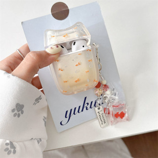 Little Goldfish cho AirPods 1 / 2 3 Pro Pro2 pro3 Airpod4 Bộ tai nghe Vỏ bảo vệ Bluetooth không dây AirPods Pro i3 i4 pro3 Vỏ bảo vệ tai nghe