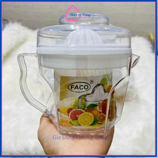Dụng cụ vắt cam trong suốt chất liệu nhựa Cao Cấp có lưới lọc, nắp đậy kèm ca đong định mức - Phương Trang