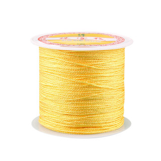 Cuộn nhỏ 6 sợi chỉ vàng đỏ bện thủ công làm vòng tay, dây đeo Trung Quốc
