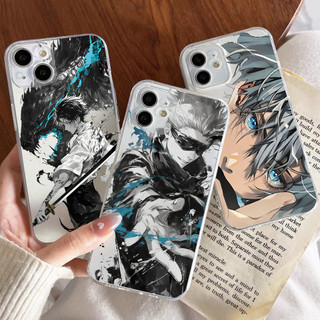 Ốp Lưng Cho IPhone 13 12 11 Pro Max Mini 6 6S 7 8 Plus X XS Jujutsu Kaisen Gojo Satoru Anime Phim Hoạt Hình Trong Suốt Mềm Bảo Vệ Toàn Diện Vỏ Điện Thoại