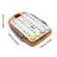 WU Tay cầm chơi game Đồ chơi huấn luyện cầm tay cho trẻ em Bảng điều khiển trò chơi xếp hình với âm nhạc và nhịp điệu nhẹ Máy trò chơi đẩy nhanh