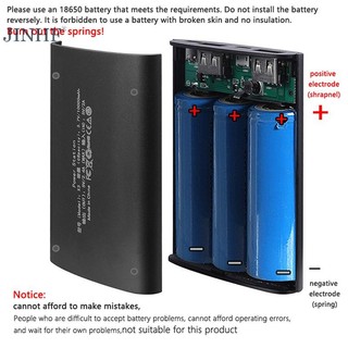 JINHF 3.7V 3 Khe 18650 Hộp Đựng DIY Sạc Sạc Vỏ Điện Không Hàn Nhà Ở HOT