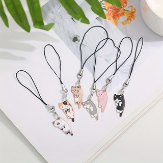 Mặt dây chuyền điện thoại di động Hợp kim Mặt dây chuyền mèo nhỏ dễ thương