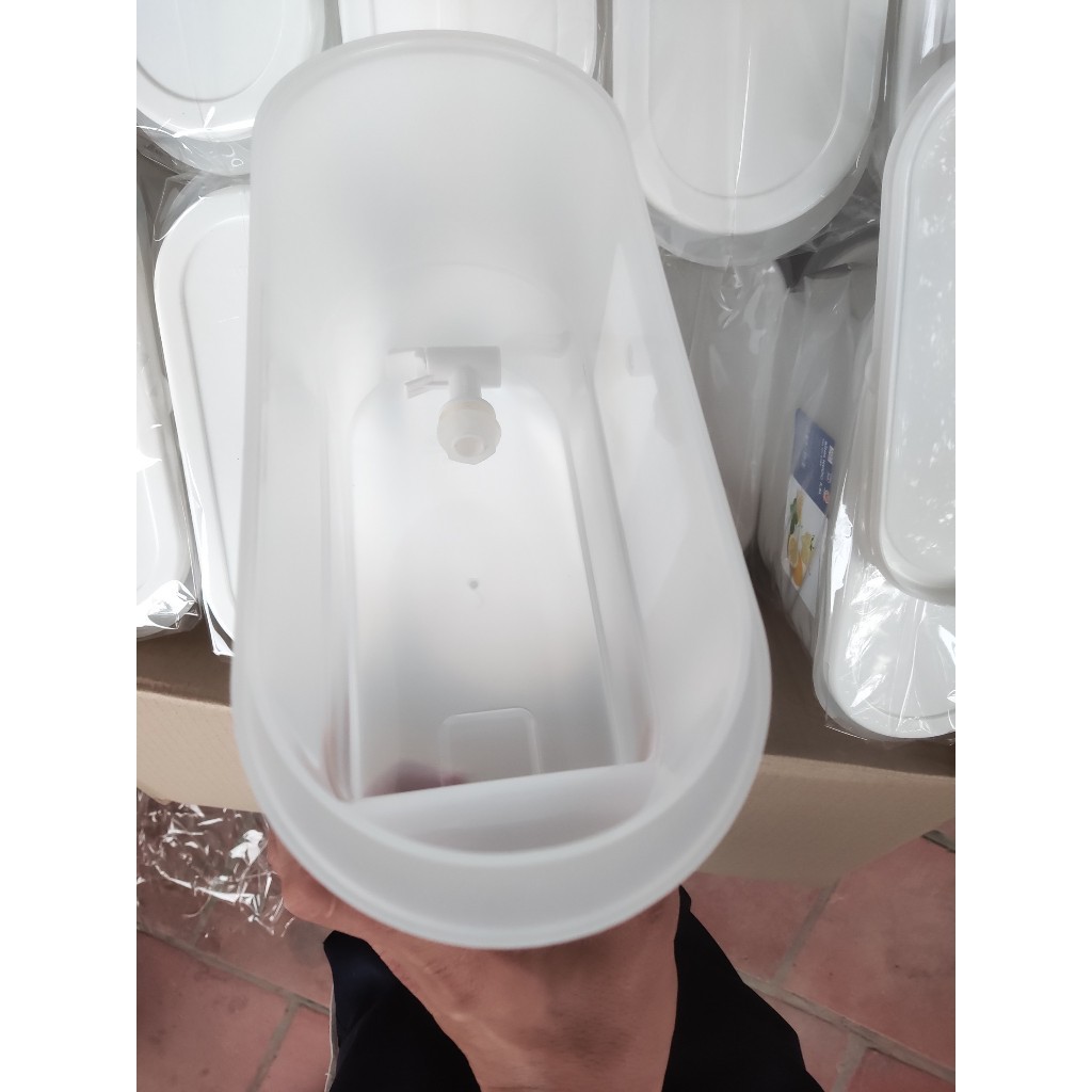 Bình nước có vòi để tủ lạnh 3.5l việt nhật chịu nhiệt, Bình đựng nước có vòi để tủ lạnh 3.5l cao cấp