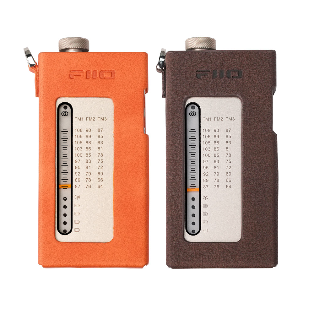 Fiio SK-RR11 Vỏ bảo vệ da vô tuyến Vỏ da PU chống trượt có dây treo Dây tay Tùy chỉnh Phụ kiện FiO RR11