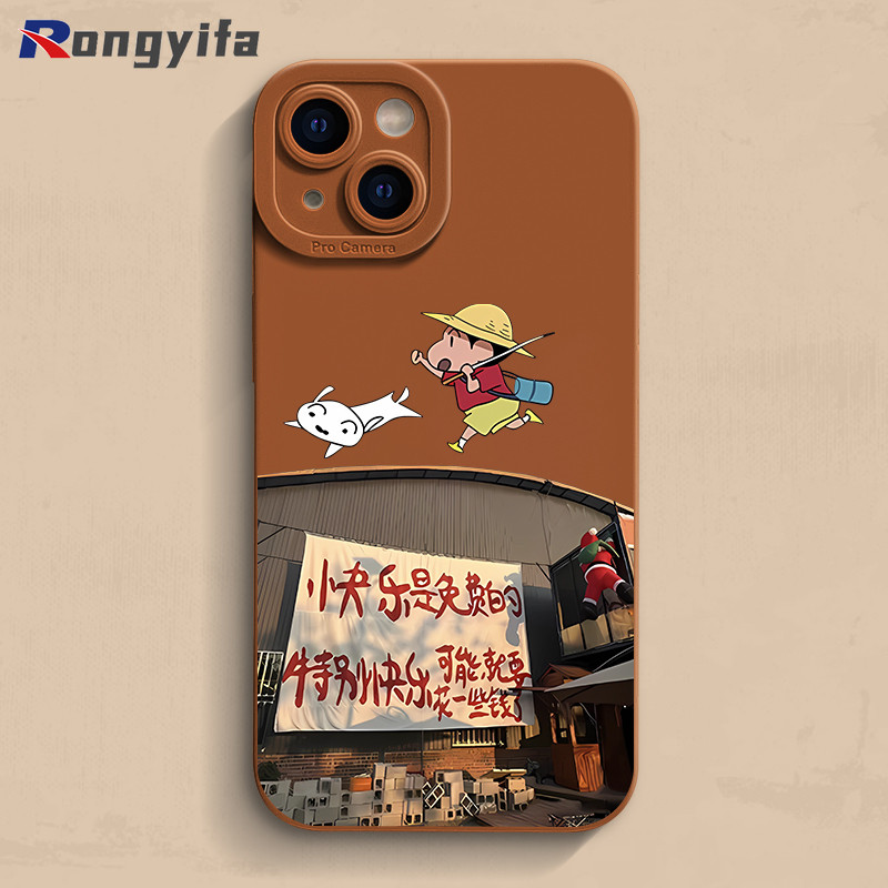 Ốp Điện Thoại Crayon Shin-chan Dễ Thương Cho Realme GT7 Pro GT6 GT 6T Neo 7 6 SE GT5 Pro GT2 GT Neo 5 SE 3 2 Pro 5G Vỏ Phim Hoạt Hình Bảo Vệ Ống Kính Chó Vỏ Mềm Chống Sốc