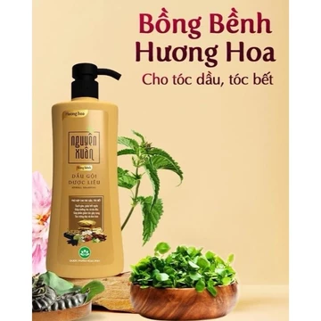 Dầu gội Dược liệu Nguyên Xuân Bồng bềnh Hương hoa. Phù hợp cho tóc dầu, tóc bết#HungShopDG