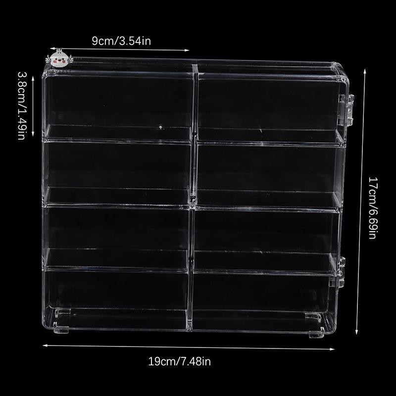 Maybest Acrylic Display Case Tương Thích Với 8 Khe Cắm Màn Hình Dành Cho Xe Đúc Đứng Trên Văn Phòng Nhà {VN}