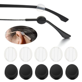 10 / 30 / 50 Cặp Kính Silicon Chống Trơn Trượt Móc Tai Phụ Kiện Tay - Đơn Giản Trắng Đen Tròn Kính Giữ Mắt