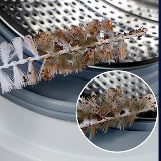 Bàn chải Crevice máy giặt có lông Nylon, 360° Chất tẩy rửa sâu linh hoạt để loại bỏ khuôn ống trong, Tay cầm PP bền & Thiết kế lỗ treo