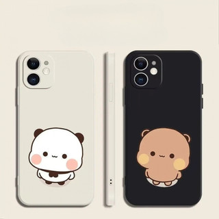 Ốp điện thoại hoạt hình dễ thương một hai bubu cho iPhone16 / 15 / 14 / 12 / 11 / 13 PRO MAX / PLUS / Mini / X XS XR 6 / 7 silicon lỏng bảo vệ toàn diện vỏ mềm chống rơi chống sốc