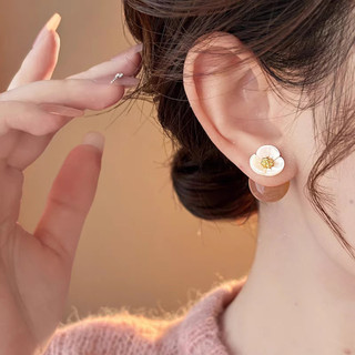 Bông tai nữ đính hoa, thiết kế mới, phong cách sang trọng, ánh sáng cao cấp