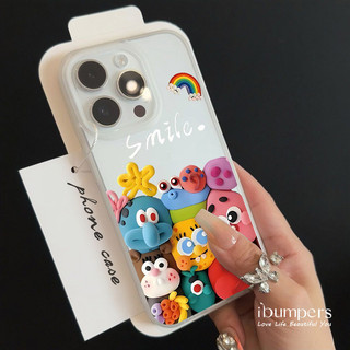 ibumpers Ốp Điện Thoại iPhone Trẻ Em Sáng Tạo Họa Tiết SpongeBob Ốp Lưng Trong Suốt Nhám Mờ Chống Bẩn Chống Sốc Cho IPhone 16 15 14 12 13 11 Pro Max IP 7 8 Plus X XS XR