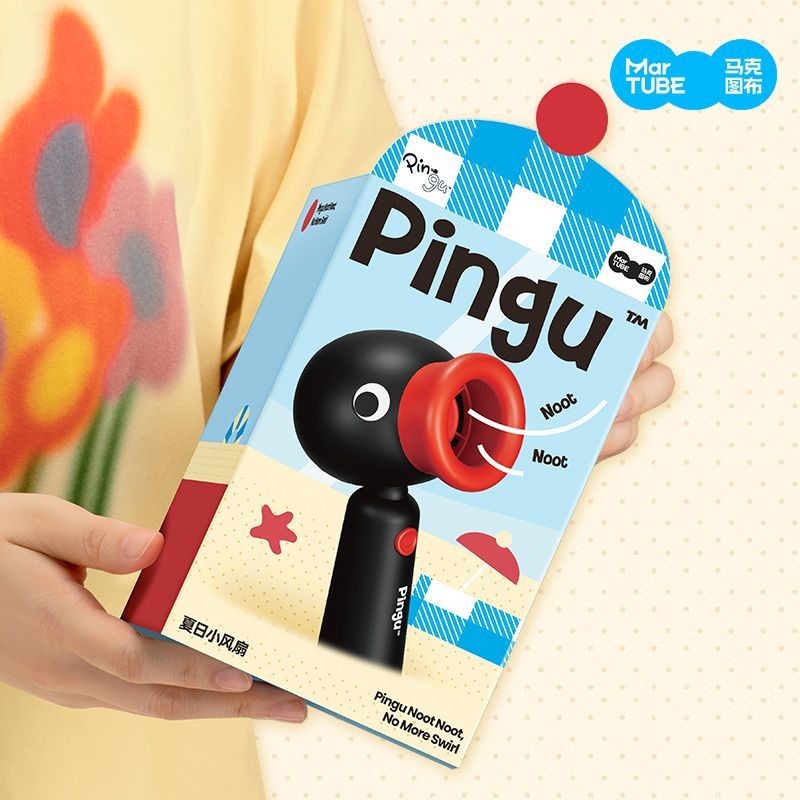 Quạt nhỏ Mark Tubu Pingu chính hãng, quà sinh nhật cho các cô gái, bạn gái, bạn thân, quà tặng sáng tạo và thiết thực