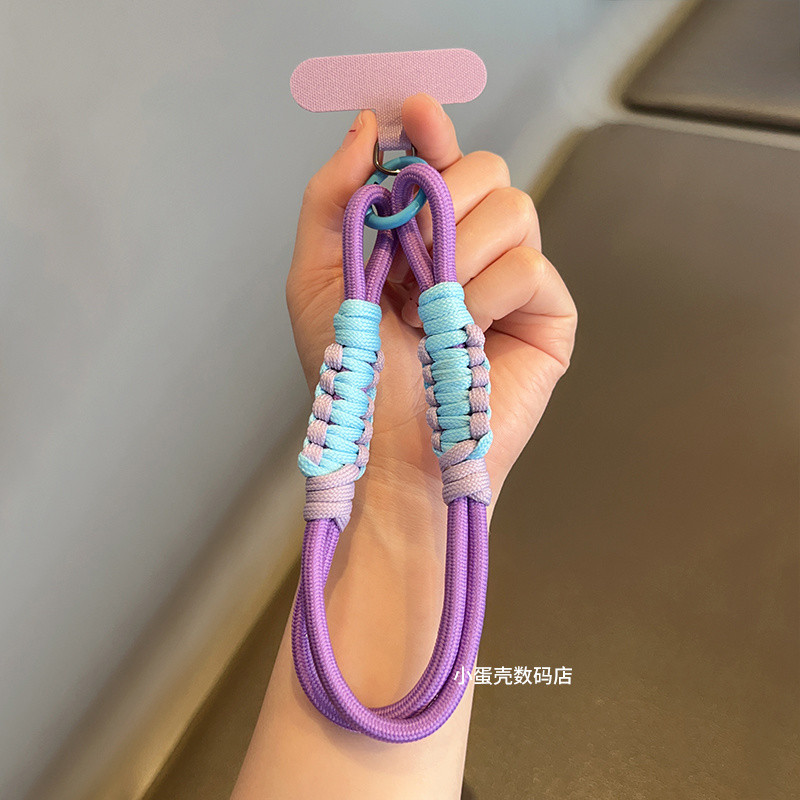 Phụ Kiện Điện Thoại Di Động Đơn Giản Bện Cổ Tay Phong Cách Mạnh Mẽ Bền Chống Vỡ Chống Rơi Điện Thoại Di Động Nhỏ Sling Nam Nữ Du Lịch Ngoài Trời Dây Đeo Tay Đa Năng