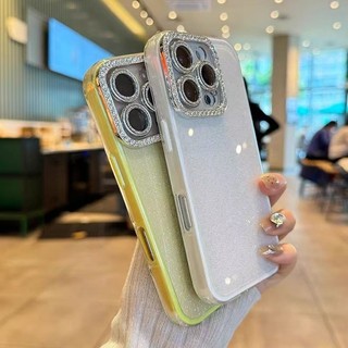 Ốp Điện Thoại Thời Trang Lấp Lánh Kim Cương Phong Cách Đơn Giản Cho iPhone 16 15 14 13 12 11 Pro Max 14 15 16 Plus
