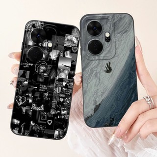Dành Cho Itel P55 Plus Ốp Lưng PL63LN P663L Vỏ Thời Trang Thoáng Mát Sơn Mềm Silicon Lỏng Chống Sốc Cho Itel P55 + P55Plus Vỏ