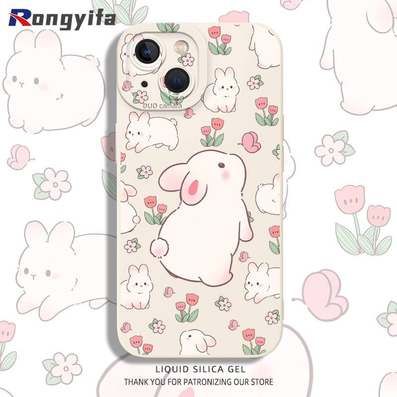 Ốp Điện Thoại Thỏ Đáng Yêu Cho Redmi K40 K40s K30 K30s K20 Pro Ultra Gaming Note 12 Turbo Vỏ Hoạt Hình Phong Cách Hàn Quốc Nhỏ Tươi Hoa Chống Sốc Ốp Lưng Mềm