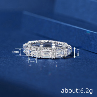 Nhẫn Zircon kiểu Âu Mỹ siêu nhỏ, dễ xếp chồng