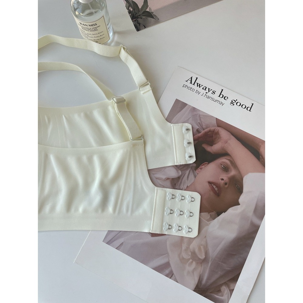 Mỏng Mỏng Lớn Ngực Nhìn Nhỏ Ngực Quần Lót Nữ Lưới Gạc Mỏng Chống Chảy xệ Áo Ngực Không Dây