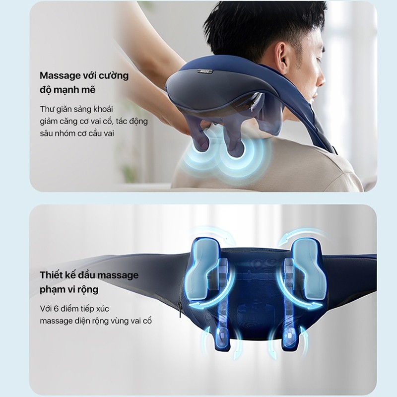 Máy Massage Cổ Vai Gáy PHILIPS PPM3522 | Máy Massage Fascial Philips PPM7323 |Chính hãng BH 24 Tháng