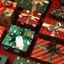 Giấy đóng gói Giáng sinh tuyệt vời, Giấy gói quà ông già Noel cây thông Noel, Giấy Kraft cuộn Navidad 2025
