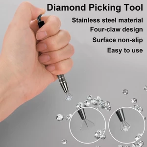 XGB 4 Vòng Hạt Grabber Hạt Nhỏ Dụng Cụ Bốn Móng Vuốt Kim Cương Kẹp Hình Trang Sức Grabber Cho Nghệ Sĩ