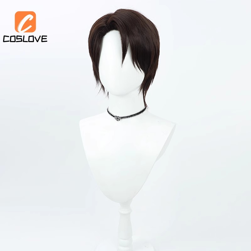 Anime Bleach Aizen Sosuke Cosplay Tóc Giả Phù Hợp Với Người Trang Phục Cosplay Ngắn Thẳng Tóc Giả Đạo Cụ Cos Tóc Giả