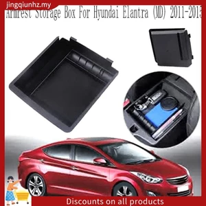 1 Hộp Bảo Quản Tay Vịn Ô Tô Nhựa Đen Cho Xe Hyundai Elantra (MD) 2011-2015 Hộp Bảo Quản Điều Khiển Trung Tâm