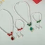 Bộ trang sức ngọc trai thời trang cổ điển dành cho nữ Vòng cổ Bông tai Bộ vòng tay Tiệc cưới Trang sức Quà tặng Pendientes VN