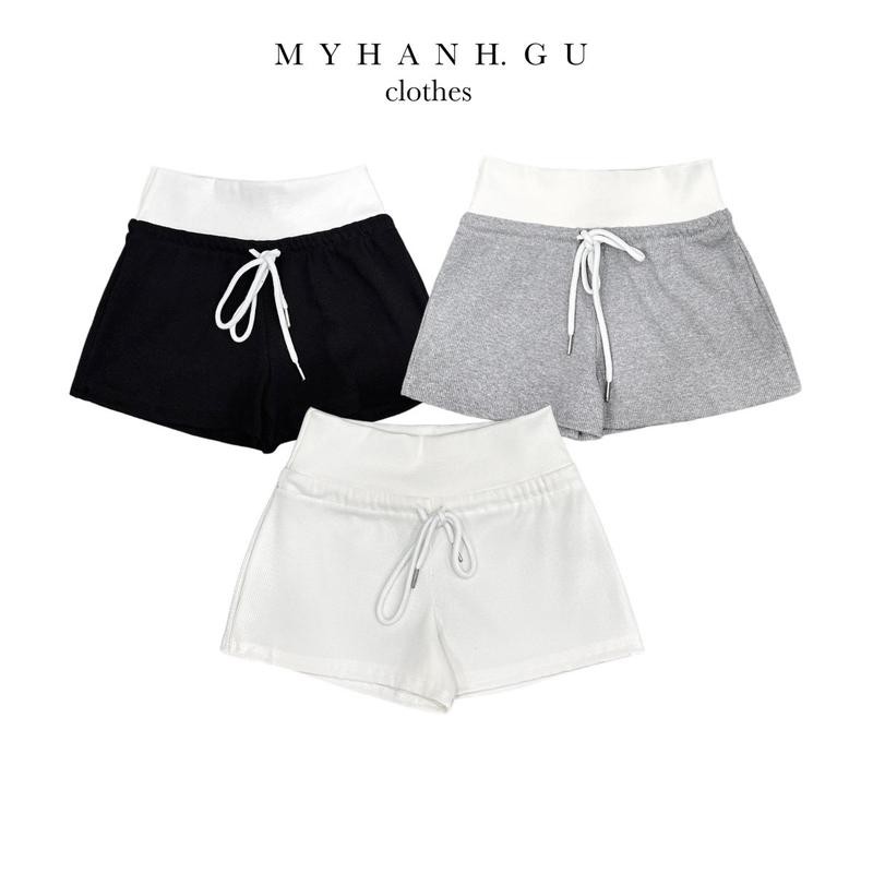 Quần short đùi ôm phối lưng bản to ( 0Q20)- MYHANH.GU